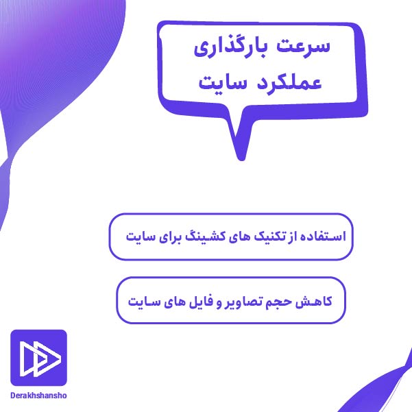 سرعت بارگذاری عملکرد سایت